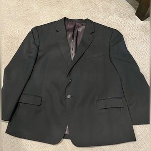 3 piece Wool men’s suit, black